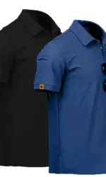 Men's Summer Polo Shirt Short Sleeve Moisture Wicking Golf Running Sports Short Sleeve Collared Shirt Tennis T-Shirt Top