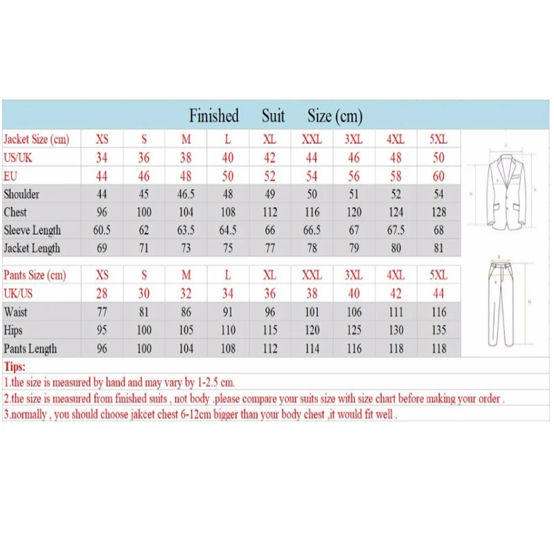 New 2 Piece Business Striped Men Suit Vintage Slim fit Classic Formal Suits Groom Wedding Party Wear (Jacket+Pants)Costume Homme - Image 4