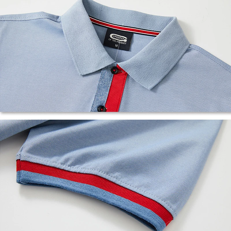 2021 Summer Loose Polo Shirt Men Casual Short Sleeve Polo Shirts Cotton Fashion Breathable Tops Male Plus Size 4XL 5XL 6XL HA204 - Image 3