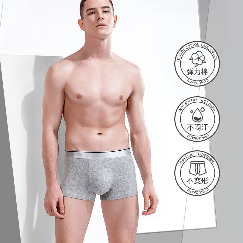 New Men's Underwears Men Panties Boxers Breathable Sexy Male Boxer Solid Underpants Comfortable Plus Size Mens Underwear Boxers - Image 4