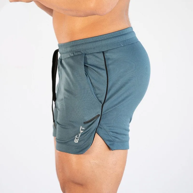 GITF Mens Gym Training Shorts Men Sports Casual Clothing Fitness Workout Running Grid quick-drying compression Shorts Athletics - Image 3