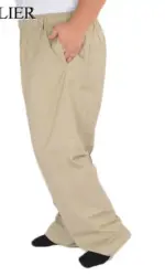 MFERLIER Summer Pants Men 5XL 6XL 7XL 8XL 9XL 10XL 11XL 12XL 13XL Waist 150cm Plus size Loose Trousers