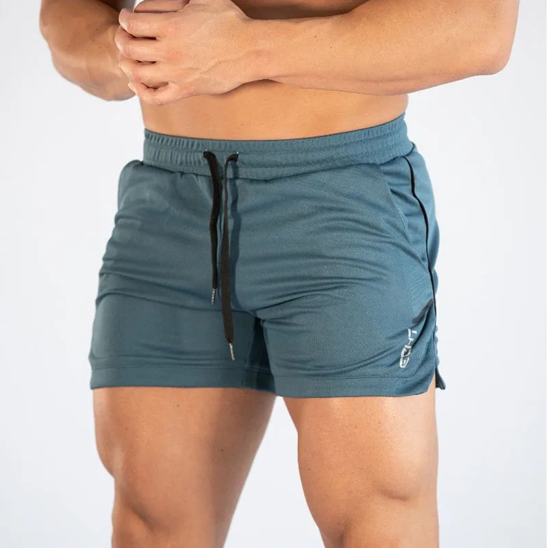 GITF Mens Gym Training Shorts Men Sports Casual Clothing Fitness Workout Running Grid quick-drying compression Shorts Athletics - Image 4
