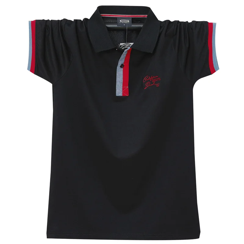 2021 Summer Loose Polo Shirt Men Casual Short Sleeve Polo Shirts Cotton Fashion Breathable Tops Male Plus Size 4XL 5XL 6XL HA204 - Image 5