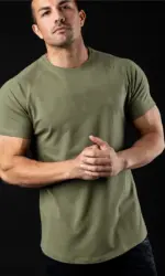 Plain T Shirt Men New Fashion Tee Shirts Summer Cotton Short Sleeve Tshirt Fitness Mens Gym Clothing Casual Sports T Shirts