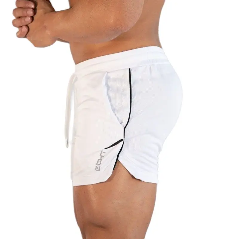 GITF Mens Gym Training Shorts Men Sports Casual Clothing Fitness Workout Running Grid quick-drying compression Shorts Athletics - Image 6