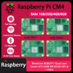 Raspberry Pi CM4 1GB/2GB/4GB/8GB RAM Rpi ComputeModule 4 4GB/8GB/16GB/32GB EMMC Wifi Optional Original Boosted Performance