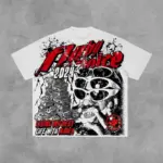 Fly By Choice Living My Best Life with Money Graphic 100% Cotton T-Shirt Men Y2K Vintage Oversize Tshirt Streetwear Women Tops