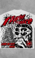 Fly By Choice Living My Best Life with Money Graphic 100% Cotton T-Shirt Men Y2K Vintage Oversize Tshirt Streetwear Women Tops