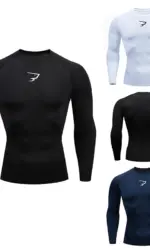 Men Running Compression T-shirt Long Sleeve Sport Tees Gym Fitness Sportshirts Male Jogging Tracksuit Homme Athletic Shirt Tops