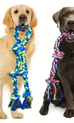 Knot Dog Toys Indestructible Durable Dog Chew Toys Tug of War Interactive Toys Suitable for Medium and Large Dogs Pet Supplies