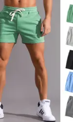 Men's Summer Shorts Casual Cotton Shorts Homme Oversized Basketball Shorts Sport Fitness Shorts Running Sweatpants Male Clothes