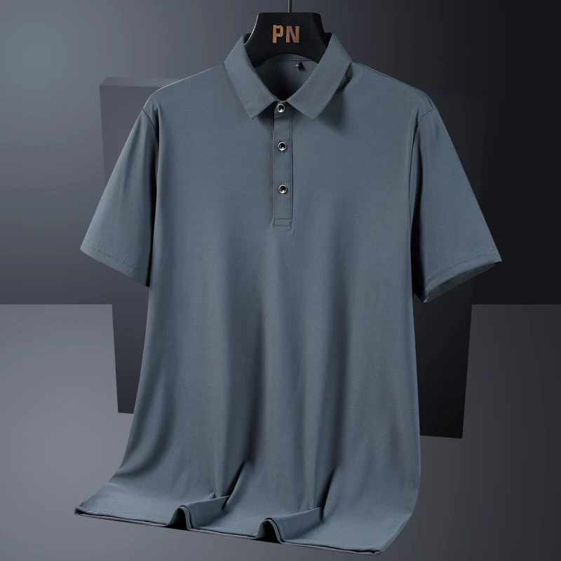 Summer Plus Size 7xl 8xl 9xl Polo Shirt Men Quick Dry Ice Silk Breathable Polo Men's Oversize Business Polo Shirt Brand Clothing - Image 5
