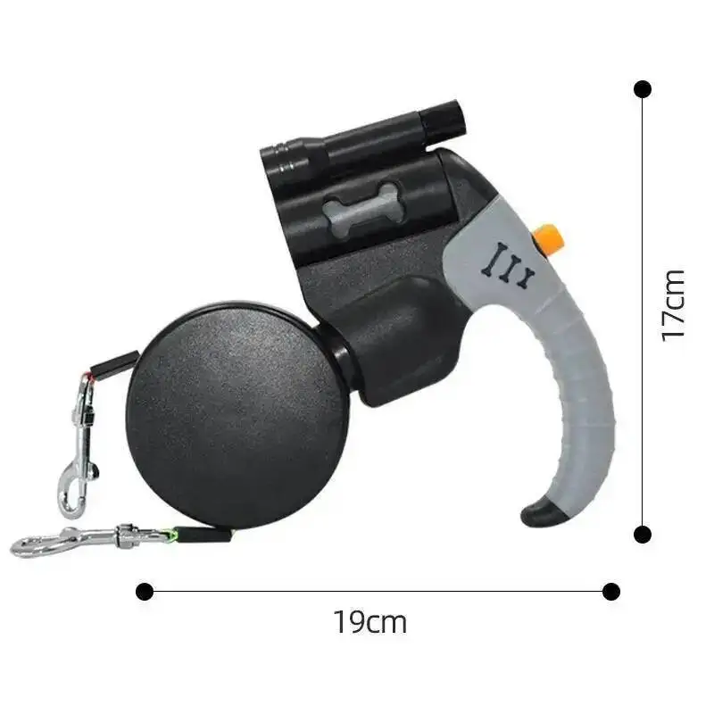Auto Retractable Double-Headed Dog Leash 3M Rope for 2 Dogs with LED Flashlight 360 Degree Dual Traction Rope Pet Supplies - Image 6