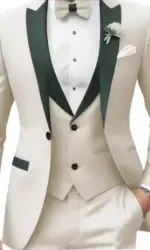 New Business Casual MC Wedding Groom Best Man Dress Jacquard Men's Suit Three-piece Set  Wedding Suits for Men  Mens Suits  Suit