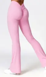 V-shaped Hip Yoga Pants Flare Leggings Women High Waist Wide Leg Pants Women Gym Fitness Sports Flared Pant Dance Trousers