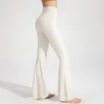 Naked High Waisted Waist Cinching Hip Lifting Fitness Exercise Elastic Bell Bottom Pants Women Casual Outdoor Running Yoga Pants