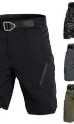 Men's Tactical Cargo Shorts Quick Dry Water Resistant Multi-Pocket Outdoor Shorts Lightweight for Hiking Camping Military Style