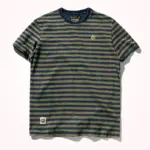 Striped T-shirt Men's Short Sleeve New Pure Cotton Slim Trend Simple Joker Round Neck Old Washed Short Sleeve T-shirt