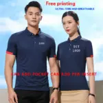 Quick-dry clothes enterprise work clothes custom T-shirt short-sleeve summer advertising culture Polo shirt work clothes logo em