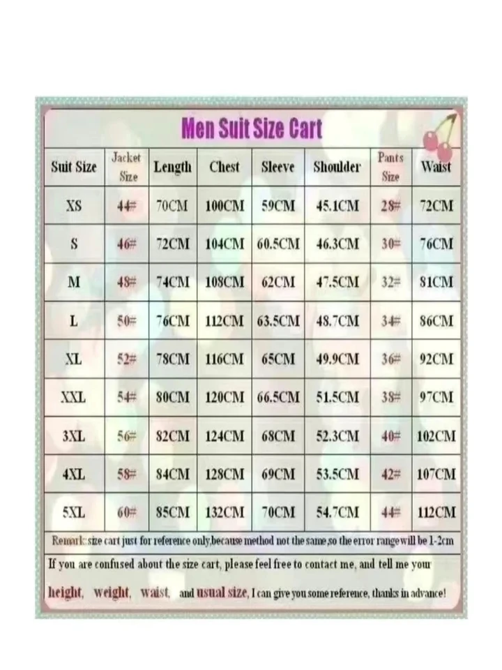 Classic Handsome Plaid Suit Set 2 Pieces For Men Business Outfit Double Breasted Men's Slim Fit Suits Wedding Groom Sets - Image 6