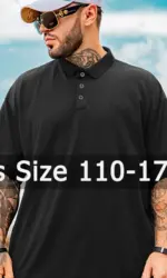 Polo Shirts Men Plus Size 1XL-7XL 110-175kg Short Sleeve T Shirt Loose Polos Oversized Tops Big Size Men Clothing 티셔츠 남성 T シャツ