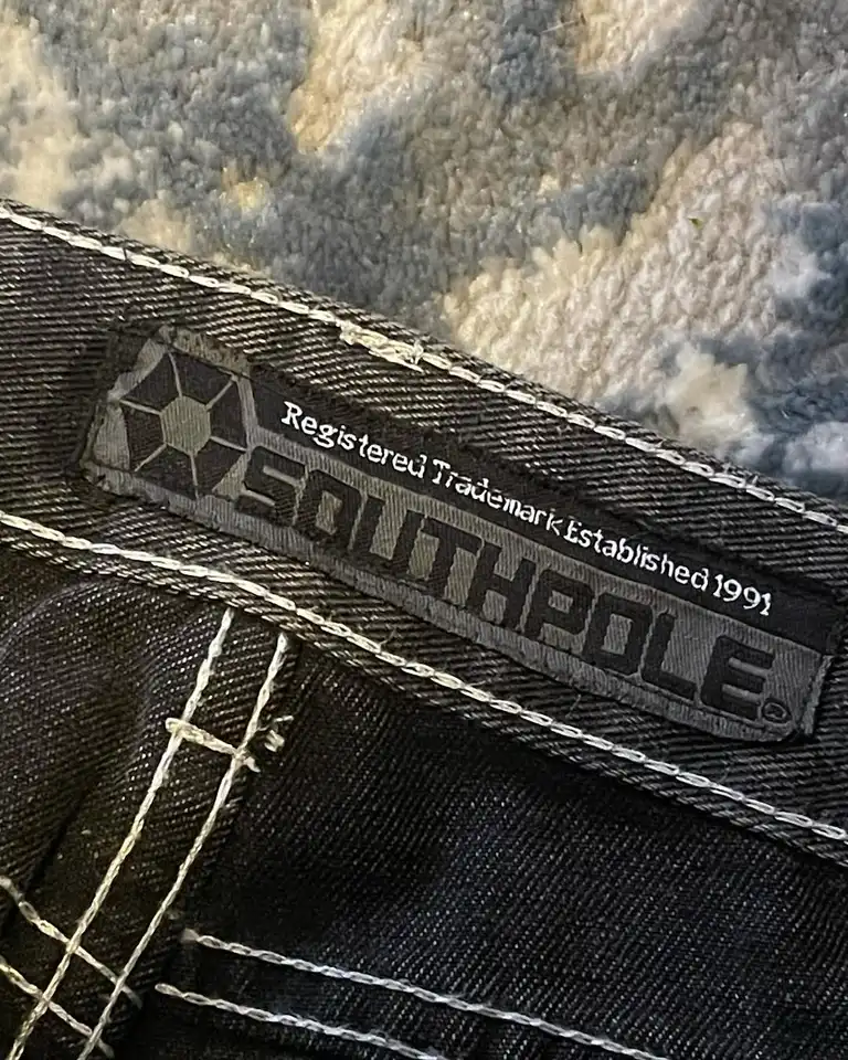 Y2K Street New Skull Embroidered Jeans American Fashion Trendy Retro Pants Men Hip Hop Gothic Harajuku Punk Loose Wide Leg Pants - Image 6