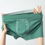 Men's Autumn Winter Boxer Massage Pants Comfortable Breathable Energetic With Mid Waist Flat Angle Four Cornered Pants