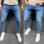Mens Black Jeans Slim Fit Quality Gray Casual Male Jeans Pants Skinny Fit Men Pants Hip Hop Streetwear Cotton Denim Trousers