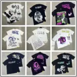 That's A Awful Lot of Cough Syrup Short Sleeve American Street Pop Hip-hop Cartoon Pattern Print Tops COUGH SYRUP T-shirt