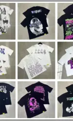 That's A Awful Lot of Cough Syrup Short Sleeve American Street Pop Hip-hop Cartoon Pattern Print Tops COUGH SYRUP T-shirt