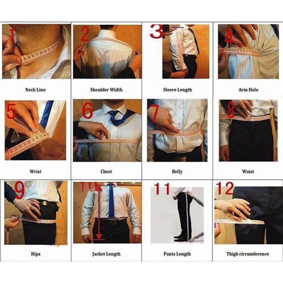 Classic Suit Men Formal Wear Safari Style Jacket Pants 2 Piece Sets Man Business Tuxedo Attire Customized Groom Wedding Outfit - Image 5