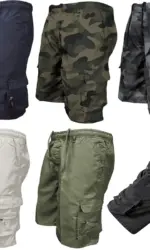 Men's Summer Tactical Cargo Shorts Military - Inspired Fashionable Pockets Camouflage for Jogging, Hiking & Work