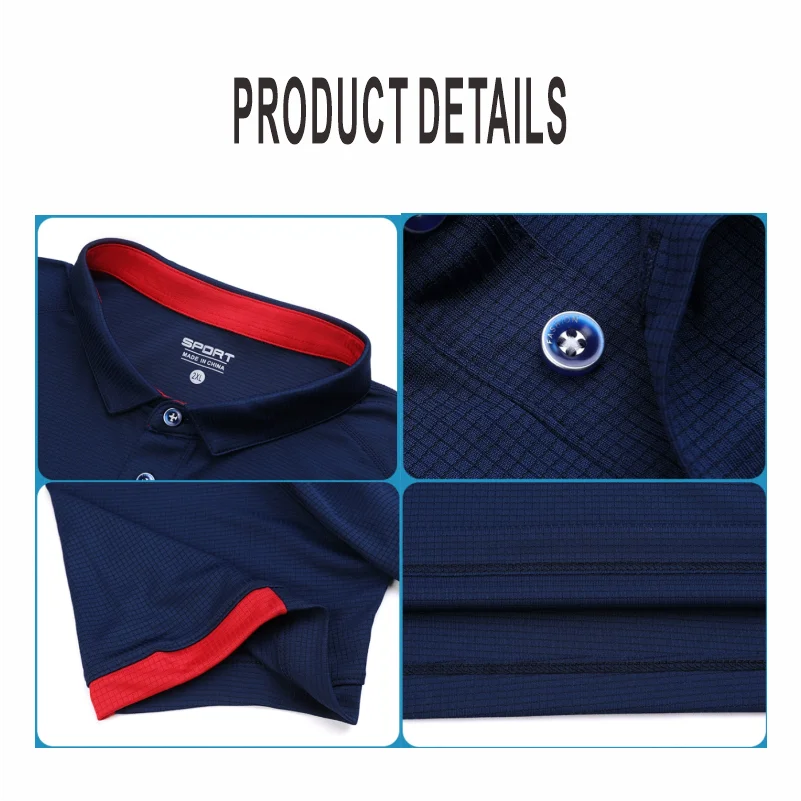 ZXL Quick-drying Sports Polo Shirt Custom Logo Company Brand Design Print Embroidery Breathable Lapel Short Sleeve Polo Shirts - Image 4