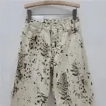 High Waist Y2K Women Jeans Loose Fit Straight Leg Baggy Denim Pants For Girls Retro Beige Wide   Women's jeans Y2k pants