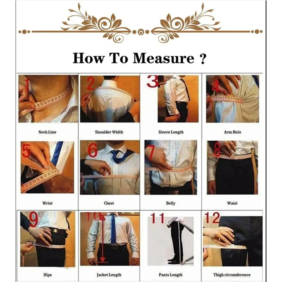 Luxury Men's Suit for Wedding Tuxedo 2 Piece Sets Slim Fit Applique Wedding Party Groom Blazers Bespoke jacket Pants Customized - Image 5