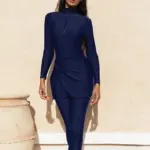 3PCS/Set Muslim Modest Burkini Swimwear Women Long Sleeves Swimsuit Islamic Bathing Suit Swim Hijab Pant, Quick Drying, UPF50+