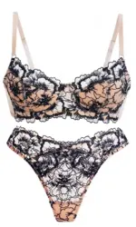 Sexy Embroidered Lace Lingerie Set for Women with Small Breasts, Push-Up and Anti-Sagging, Ultra-Thin, Beautiful Back Bra Set