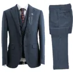 Elegan Suits for Men 3 Pieces Men's Tweed Suit Suits Peak Lapel Tuxedo Suits for Men Blazer Vest and Pants Set Wedding Dresses