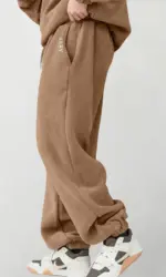 Men's Fashion Fleece Joggers Autumn Winter Thermal Sweatpants Casual Streetwear Hip Hop Sports Gym Fitness Outdoor Warm Pants