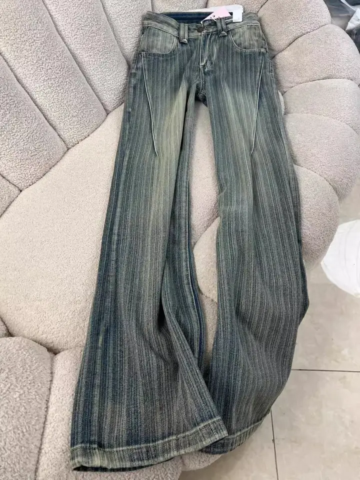 2000s American Vintage Pants Women Casual Y2k Thin Sportwear Y2k Clothing Retro Trouser Casual Chic Retro Harajuku Jeans Female - Image 2