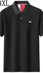 8XL 7XL 6XL 2025 New Summer High End Luxury 100% Cotton Polo Shirt Men Tops Fashion Embroidery Mens Shirts Loose Lapel Tshirts