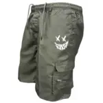 American Flag Printed Cargo Shorts Independence Day Eagle Shorts Summer Cargo Work Camping Multi-pocket Short Pants Streetwear