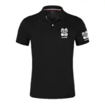 Short Sleeve Summer Slim Fit Solid Color Lapel Top Ram 1500 Turbo Car Logo Print 2026 Men's Daily Business Ice Silk Polo Shirt