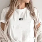 Cotton T-Shirt for Women's Short Sleeve Summer Print Top Fashion Trend Tee Round Neck Clothes