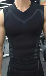 Mens Sleeveless Quick Dry Compression Tank Top - Breathable, Lightweight, Moisture-Wicking, Four-Way Stretch for Running, Traini