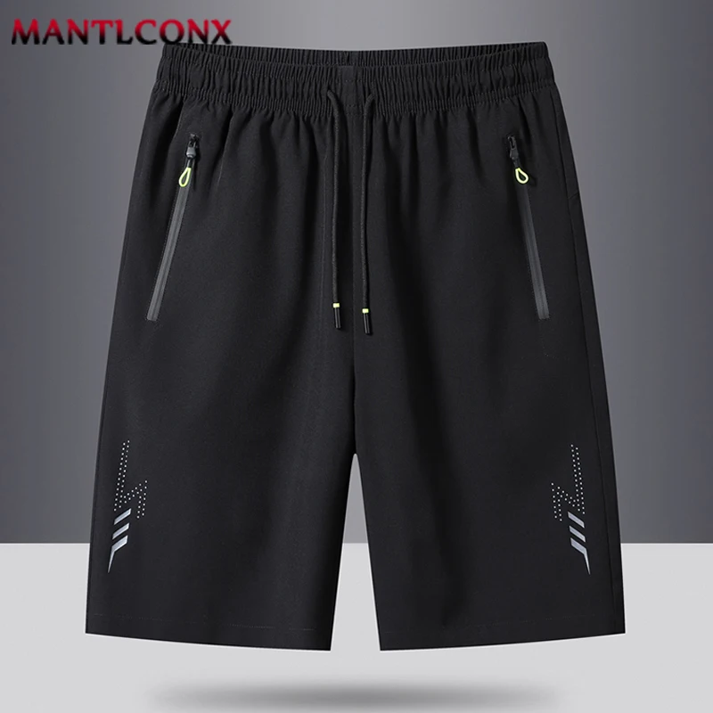 Summer Men's Shorts Cool Sportswear Running Sport Shorts Casual Bottoms Gym Fitness Training Jogging Short Pants Men Black Gray - Image 2