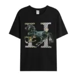 New men's short sleeve cartoon cotton casual T-shirt Comfortable high quality diamond T-shirt