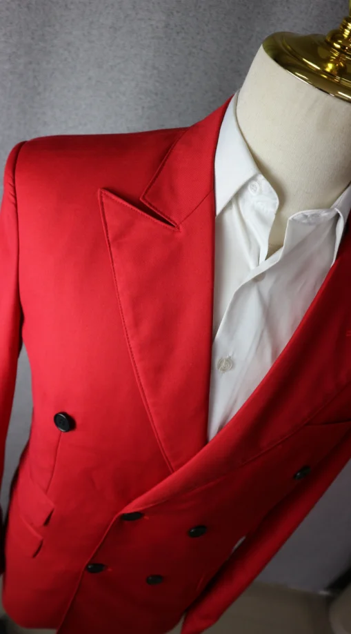 Yellow Men Suits 2 Pieces Set Fashion New Men's Casual Boutique Business Formal Wedding Groom Suit Coat Blazer Trousers 2024 - Image 6