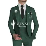 Men's 3 Piece Slim Fit Suits Double Breasted Suit Men Formal Suit for Wedding Prom Dinner Party traje de hombre elegante